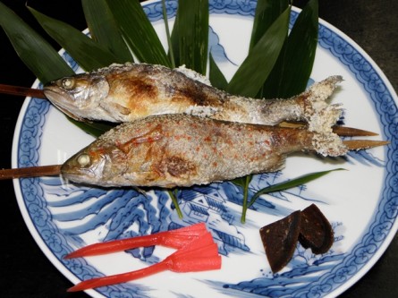 アマゴの塩焼き アマゴの塩焼き